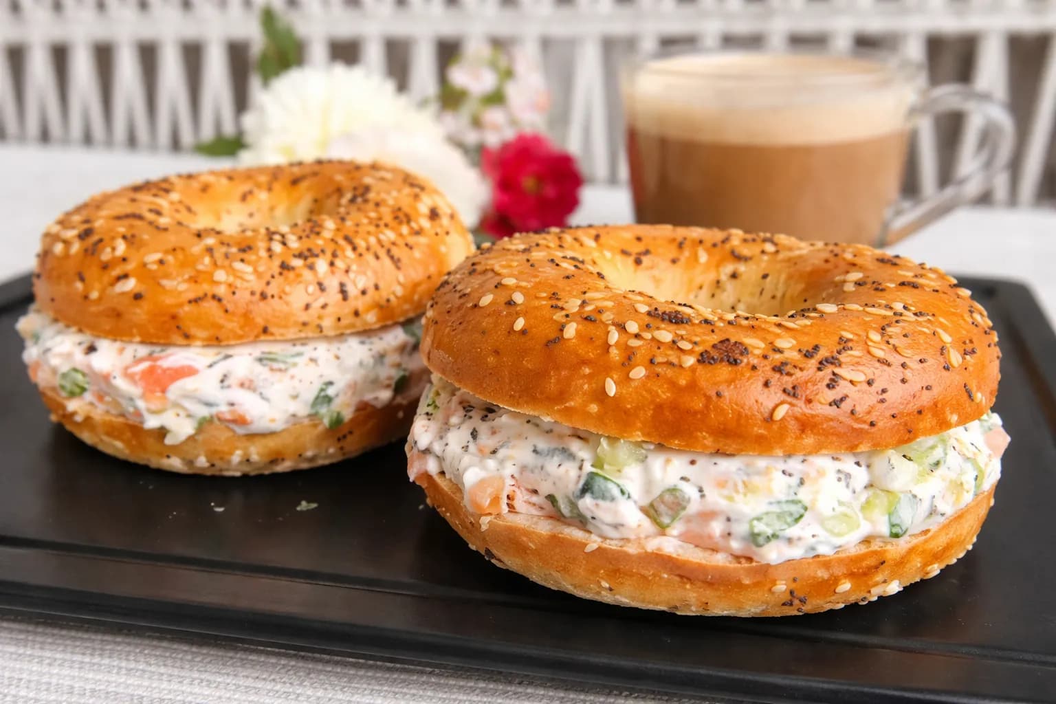 Bagels with Cream Cheese Recipe
