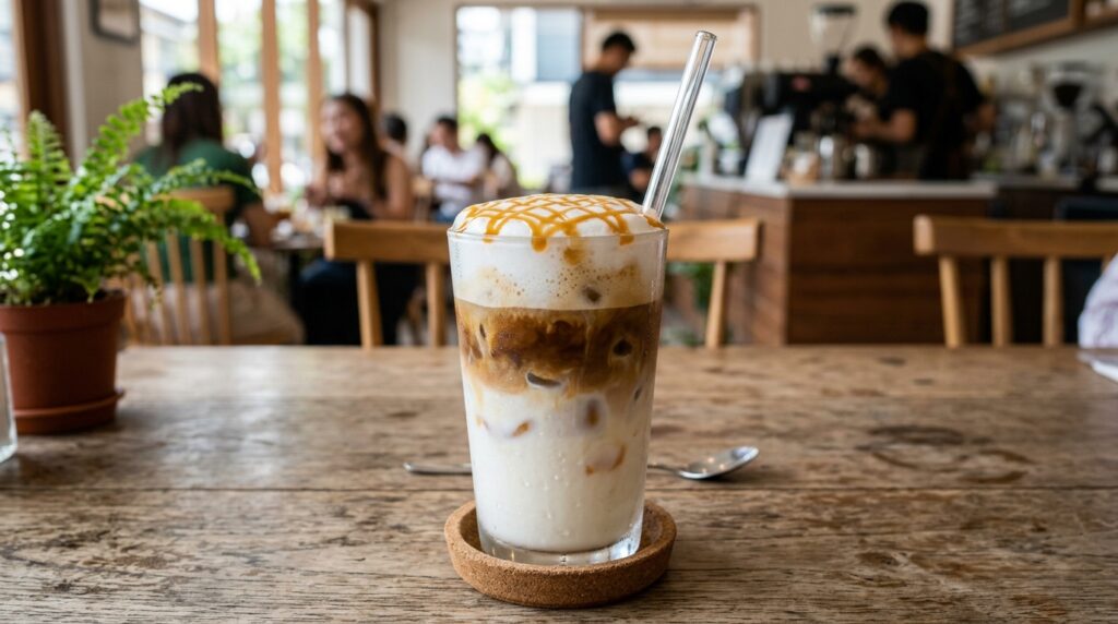 Iced Caramel Cloud Macchiato
