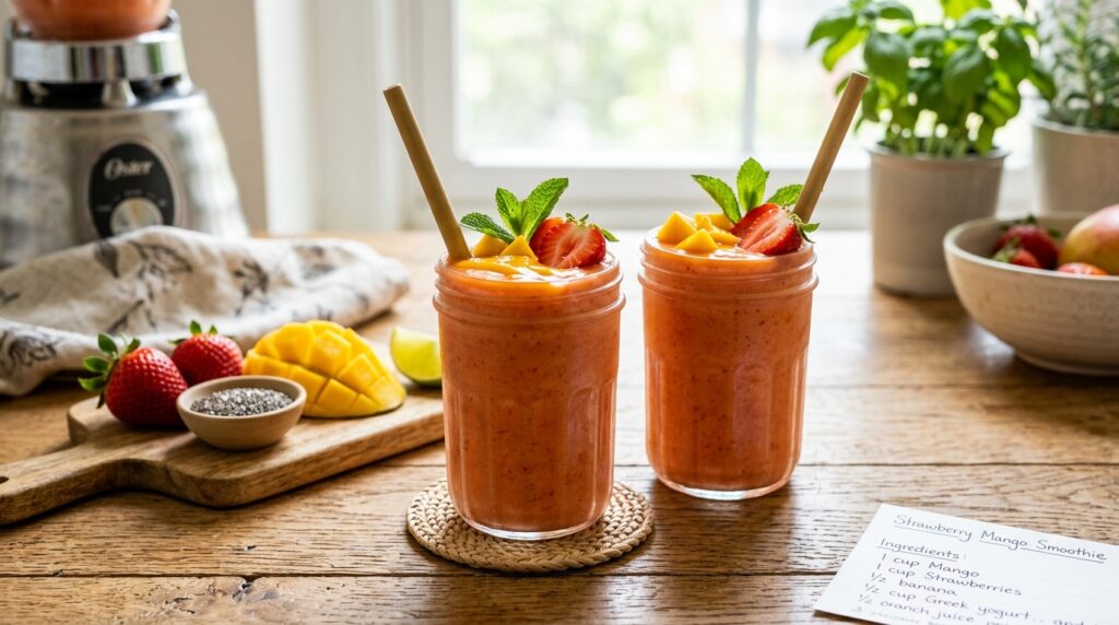 Strawberry Mango Smoothie Recipe
